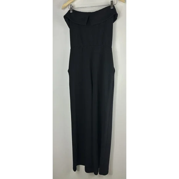 Spanx AirEssentials Strapless Jumpsuit Black Aireluxe Stretch 50771R Size Small - Picture 2 of 13